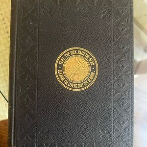 Vintage Early Science and Health Mary Baker Eddy Book with Gold Emblem